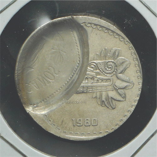 Moneda Con Error Mx Águila O Sol Al Reverso 5 Pesos 1980 X01 | Meses sin  intereses