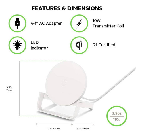 Belkin Cargador Inalambrico Para iPhone 16/ Pro/ Max/ Plus