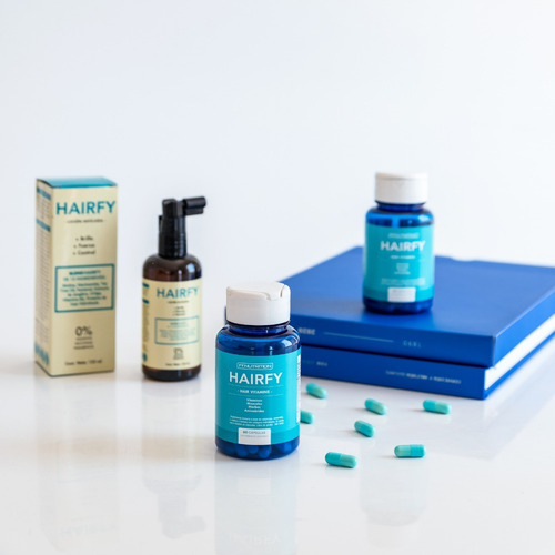 Imagen 3 de 7 de Hairfy - Vitaminas Anti Caída Del Cabello - Biotina Colágeno Niacina Zinc X240