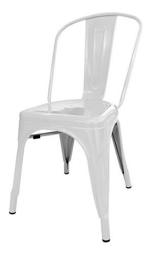 Cadeira de jantar DeSillas Tolix, estrutura de cor  branco, 1 unidade