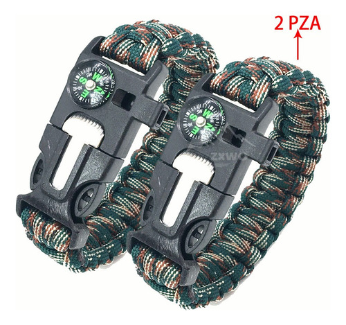 Pulsera Accesorios Tactica Supervivencia Pedernal Paracord