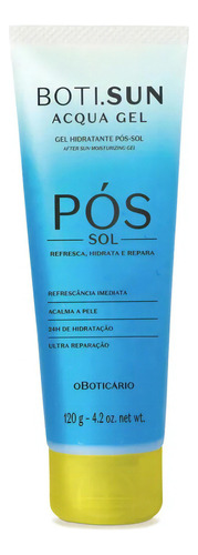 Gel pós-sol Boticário BOTI.SUN pós sol acqua gel de 120mL por 120g