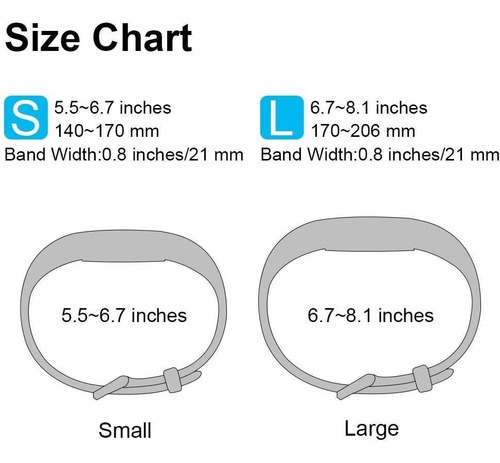 Imagen 7 de 8 de 3 Mallas Para Reloj Fitbit Alta / Alta Hr / Talle Large