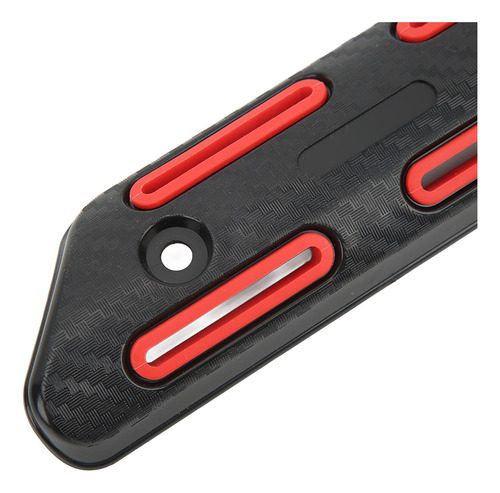 Protector Térmico De Tubo De Escape Rojo Rojo Universal Para