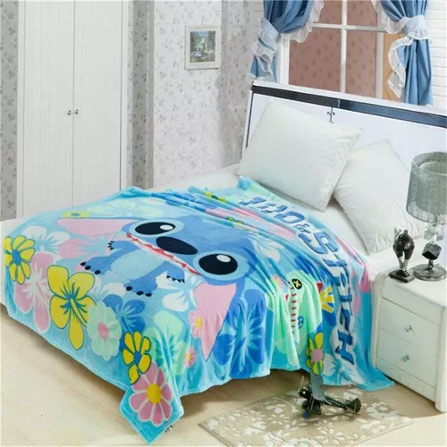 Lilio &amperio; Stitch - Linda manta de franela suave y gruesa, decoración  cálida para la cama del h zhangmengya LED