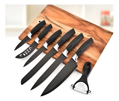 Set Cuchillos 7 Piezas Juego De Cuchillos Cocina De Chef