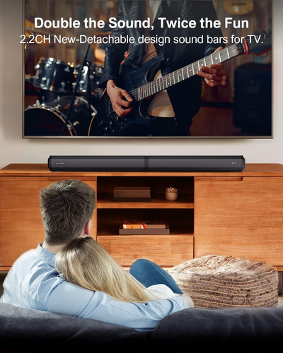 Barras De Sonido Ultimea 2.2ch Para Tv, Peak Power 100w, Blu