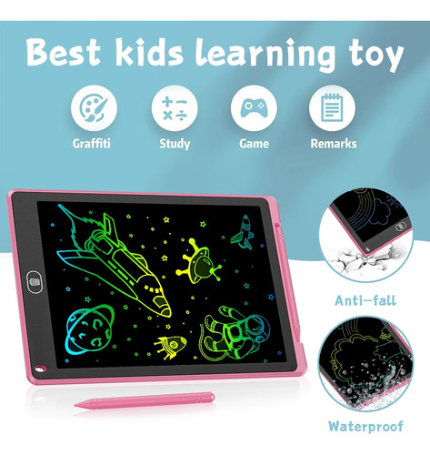 Lousa Digital Infantil Lcd Colorida 12 Polegadas