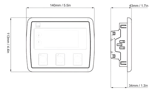 Módulo Controlador Generador Compatible Dse 4520 Mkii Ats