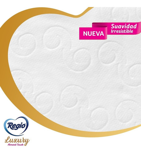Imagen 4 de 5 de Papel Higiénico Regio Luxury Almond Touch 8 Rollos