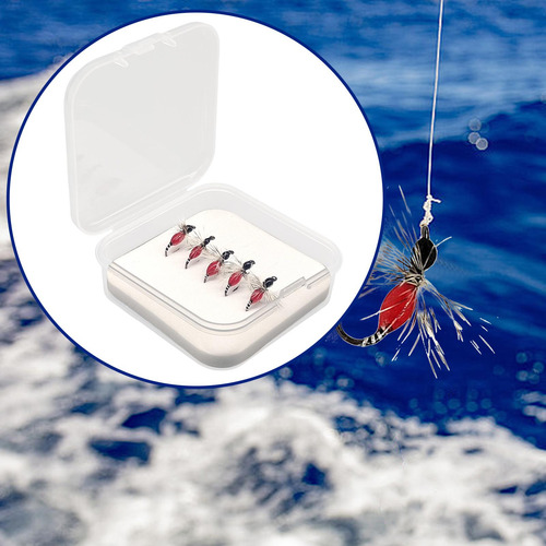 2 Señuelos De Pesca Con Mosca, Cebos Artificiales Duraderos