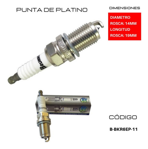 Bujias Fiat Tucan 147 1.3 Carb. 1982 A 1985