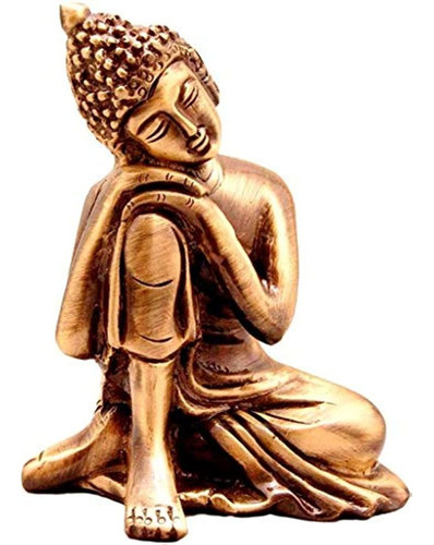 Esplanade Brass Buddha Face Showpiece | Cabeza De Buda | Dec