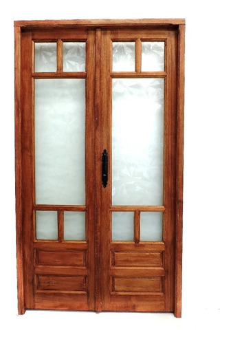 Puerta Doble Modelo Griego. Madera Maciza De Cedro !! Garantía De X Vida !! Mercado Home