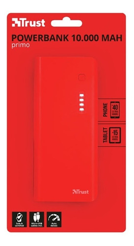 Powerbank Bateria Portable 10000 Mah (envio X Pagar) Trust