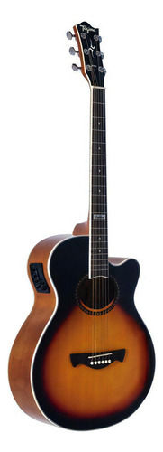 Guitarra electroacústica Tagima Dallas T Dsbs Drop Sunburst