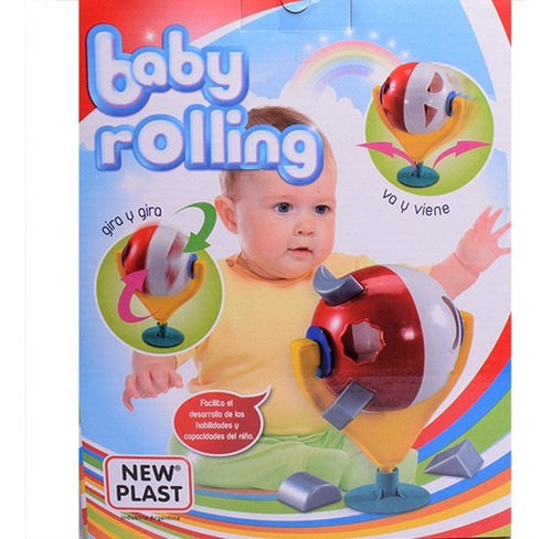 Baby Rolling Con Sopa Juego Didáctico De Encastre New Plast Color Amarillo/ Rojo