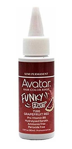 Avatar Funky Fruit Semi-permanent Hair Color, 7186, Grape Re