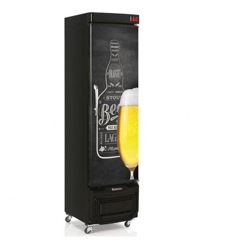 Geladeira/refrigerador 230 Litros 1 Portas Adesivado Quadro Negro - Gelopar - 110v - Grba-230eqc
