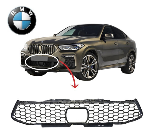 Grade Inferior Dianteira Bmw X6 2020 ( Detalhe ) 51118077210