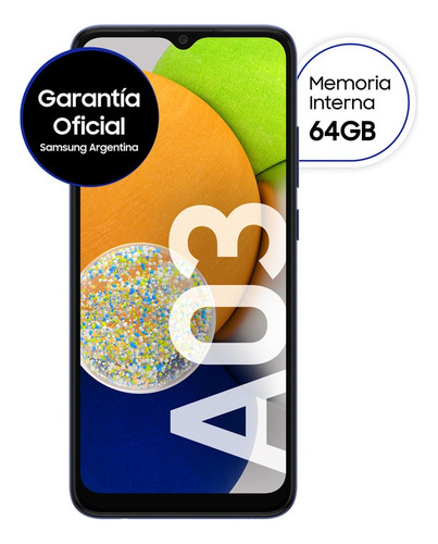 Celular Samsung Galaxy A03 Liberado 64 Gb Octa - Core Color Azul