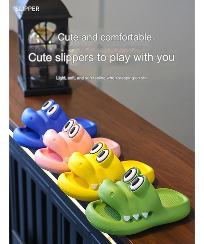 Lindas Pantuflas De Cocodrilo Para Padres E Hijos.