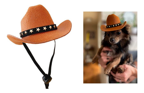 Sombrero Vaquero Perros Razas Pequeñas Paliacate De Regalo