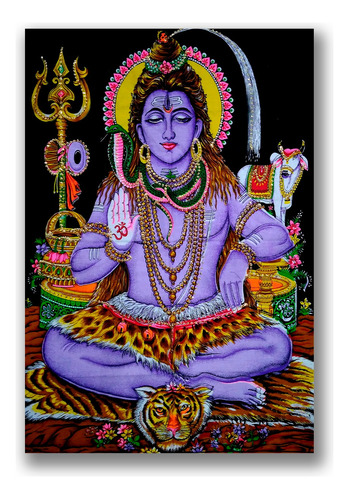 Póster Dios Shiva India Hinduismo Hindú R14