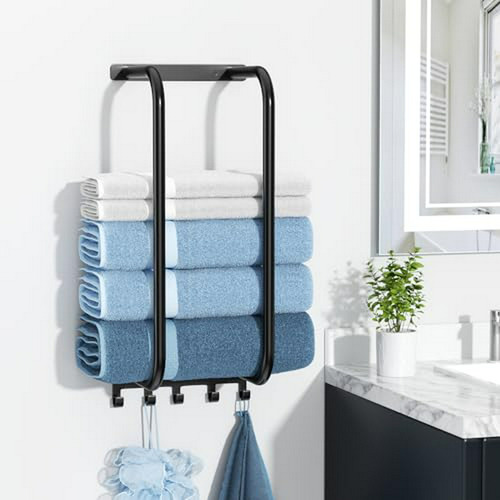 Toallero Soporte De Pared Para Baño: Organizador De Ducha Ne