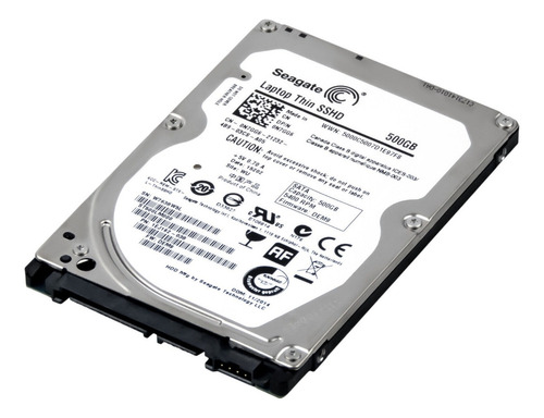 Hd Seagate Laptop Thin Hibrido 500gb Sshd St500lm000 - Cor Prateado