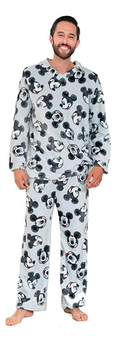 Pijama Para Hombre Super Suave Y Calientita Mickey Mouse