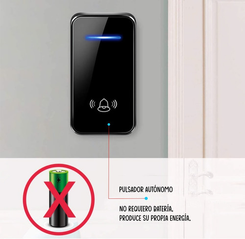 Imagen 3 de 4 de Timbre Inalámbrico Doble Autónomo. No Requiere Pila. Exito C