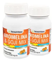 Comprar Kit De 2 Suplementos Bromelina Y Goji Tecnu® Reductivo Sabor Sin Sabor
