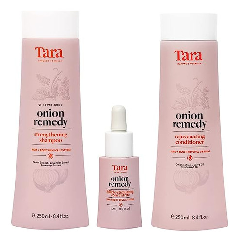 Tara - Onion Remedy Hair & Root Revival System - Shampoo, Co