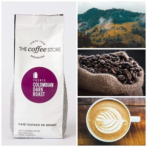 Café En Granos The Coffee Store Colombian Dark Roast 250 G