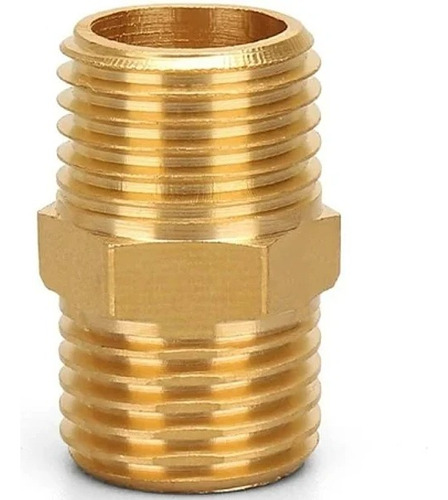 Niple Tuerca Conector Bronce 2 Pulgada Hilo He/he