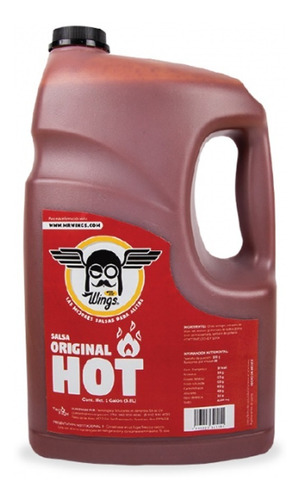 Salsa Original Hot  Para Alitas 3.8 L Al Mejor Precio.