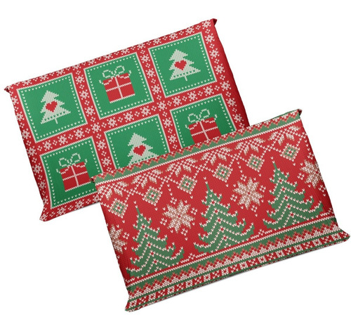 Fundas Navideñas Para Almohada 2 Pz