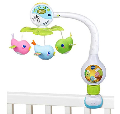 Vtech Móvil De Viaje Relajante Para Pájaros Cantores, Blanco