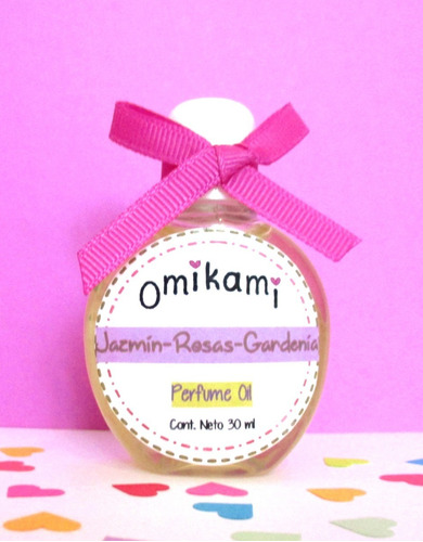 Perfume Oil Omikami Jazmín Rosas Y Gardenia 30 Ml