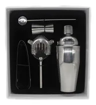 Comprar Set Barman Bartender Cocktail Coctelera Tragos Acero Inox