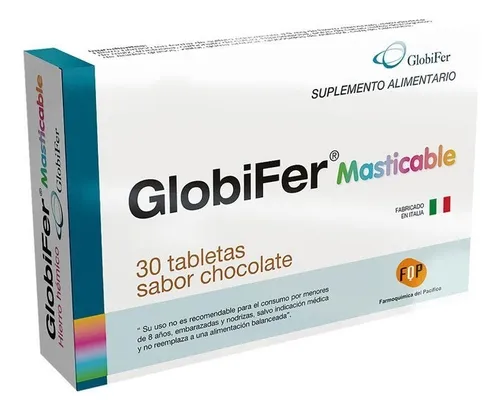 comprar Globifer Tabletas Masticables X 30 Sabor Chocolate