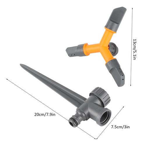 Aspersor De Césped Giratorio Automático De 360 Grados