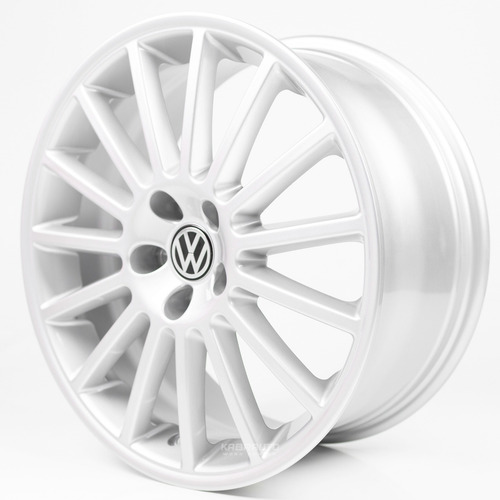 Rodas 18 Golf R 32 Aristo Passat Jetta Tiguan 5x112 Cor Prata