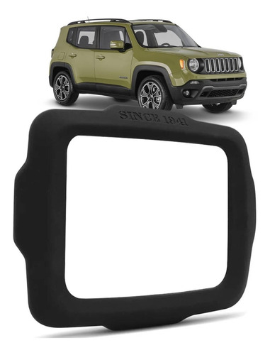 Moldura Dvd Multimídia 2 Din Jeep Renegade 2018 2019 Preto