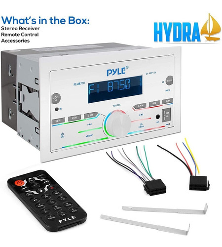 Estereo Marino Pyle Bluetooth (am/fm/mp3/usb/aux/sd) Plmr77u