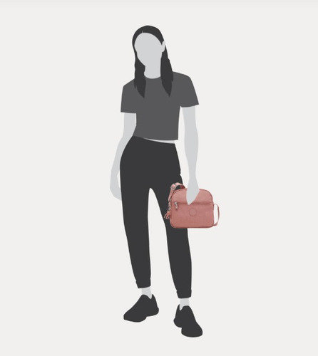Bolsa Crossbody Kipling Keefe Color Coral
