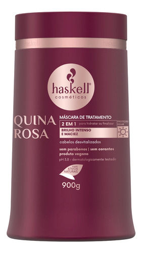 Kit Haskell Quina Rosa Sh Condicionar Máscara 1l + Leave-in