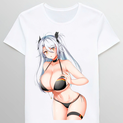 Remera Sexy Prinz Eugen Lewd Boobs Bikini Azur Lane 93984801