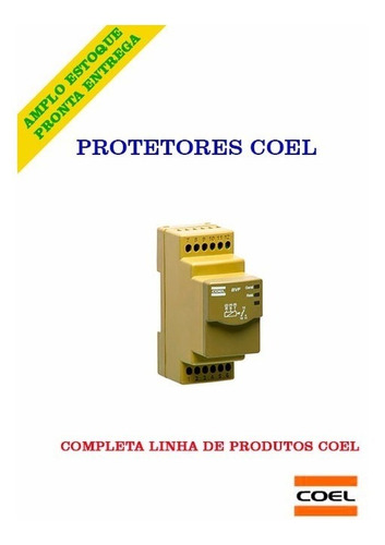 Monitor Falta De Fase Trifásico Coel Bvf - 208 ~ 480 Vac